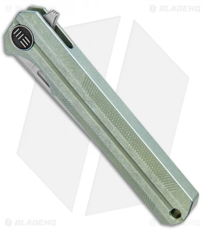 WE Knife Co. Syncro Integral Frame Lock Knife Green Ti (3.8" Stonewash) 909A 2 WE Knife Co. Syncro Integral Frame Lock Knife Green Ti (3.8" Stonewash) 909A - Image 2