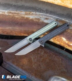 WE Knife Co. Syncro Integral Frame Lock Knife Flamed Ti (3.8" Stonewash) 909D -We Knife Co. WE Knife Co Syncro Integral Frame Lock Knife Flamed Ti Stonewash 909D BHQ 105678 kp truck web 1