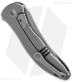 WE Knife Co. Synergy2 Tanto Integral Frame Lock Knife Ti (3.5" Stonewash) -We Knife Co. WE Knife Co Synergy2 Tanto Integral Shedded Ti Satin 912C BHQ 98855 jr side