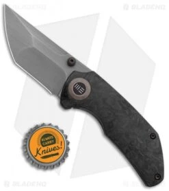 WE Knife Co. Thug Frame Lock Knife Carbon Fiber (2.6" Stonewash) -We Knife Co. WE Knife Co Thug FL CF SW 2103C BHQ 120906 jr bottlecap