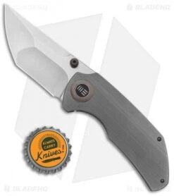 WE Knife Co. Thug Frame Lock Knife Gray Titanium (2.6" Satin) -We Knife Co. WE Knife Co Thug FL Ti Satin 2103A BHQ 124961 jr bottlecap