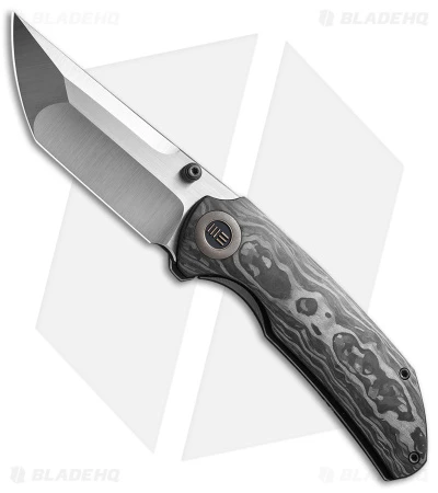 WE Knife Co Thug XL Frame Lock Knife Shred CF + Ti (3.35" Satin 20CV) WE20028E-1 1 WE Knife Co Thug XL Frame Lock Knife Shred CF + Ti (3.35" Satin 20CV) WE20028E-1