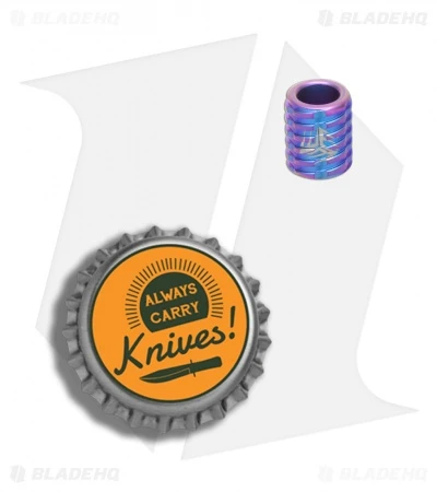 WE Knife Co. Titanium Lanyard Bead (Blue/Purple) A-02B 2 WE Knife Co. Titanium Lanyard Bead (Blue/Purple) A-02B - Image 2