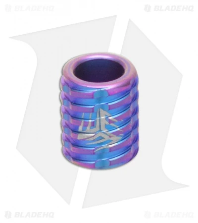 WE Knife Co. Titanium Lanyard Bead (Blue/Purple) A-02B 1 WE Knife Co. Titanium Lanyard Bead (Blue/Purple) A-02B