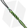 WE Knife Co. Tied Paracord Lanyard W/ Titanium Bead (Green/Black) A-01A