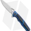 WE Knife Co. Tyche Integral Frame Lock Knife Blue Ti/CF (3.75" Hand Satin) 811A