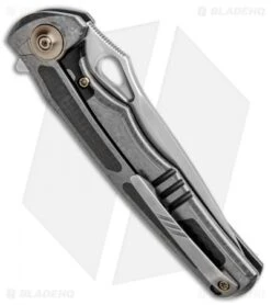 WE Knife Co. Tyche Integral Frame Lock Knife Gray Ti/CF (3.75" Hand Satin) 811B -We Knife Co. WE Knife Co Tyche Integral FL Gray Ti CF 811B BHQ 86607 jr side