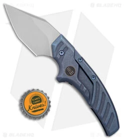 WE Knife Co. Typhoeus Fixed Blade Knife Blue Titanium (2.27" BB) WE21036B-3 -We Knife Co. WE Knife Co Typhoeus Fixed Blade Blue Ti BB BHQ 174416 jr bottlecap