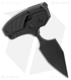 WE Knife Co. Typhoeus Fixed Blade Knife Black Titanium (2.27" BSW) WE21036B-1 -We Knife Co. WE Knife Co Typhoeus Fixed Blade Ti BW BHQ 174414 jr push spine