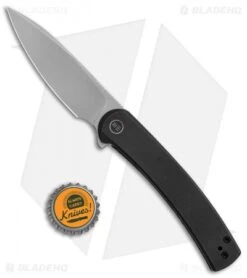 WE Knife Co. Upshot Frame Lock Knife Black Ti (3.5" Polished Bead Blast) 2102A -We Knife Co. WE Knife Co Upshot FL Black Ti BB 2102A BHQ 123525 jr bottlecap