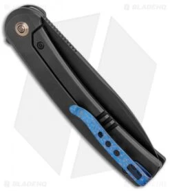 WE Knife Co. Upshot Frame Lock Knife Black Titanium (3.5" Black SW) 2102B -We Knife Co. WE Knife Co Upshot FL Black Ti Black 2102B BHQ 123526 jr side