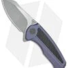 We Knife Co. Valiant Frame Lock Knife Blue Titanium/CF (3" Stonewash) 717D
