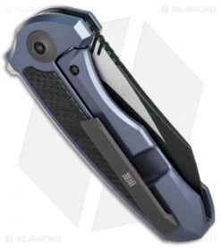 We Knife Co. Valiant Frame Lock Knife Blue Titanium/CF (3" Black) 717C 6 We Knife Co. Valiant Frame Lock Knife Blue Titanium/CF (3" Black) 717C -We Knife Co. WE Knife Co Valiant Blue Ti CF black 717C BHQ 79299 er 79299 er
