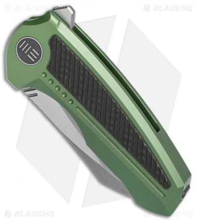 We Knife Co. Valiant Frame Lock Knife Titanium/CF (3" Stonewash) 717F 3 We Knife Co. Valiant Frame Lock Knife Titanium/CF (3" Stonewash) 717F - Image 3