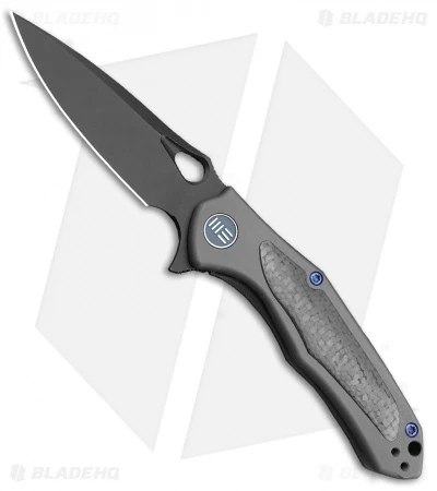 WE Knife Co. Vapor Frame Lock Knife Gray Ti/Carbon Fiber (2.95" Black) 804C 1 WE Knife Co. Vapor Frame Lock Knife Gray Ti/Carbon Fiber (2.95" Black) 804C