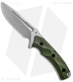 Front Page 17 WE Knife Co. Vindex Fixed Blade Knife Green G-10 (4.3" Stonewash) 802A