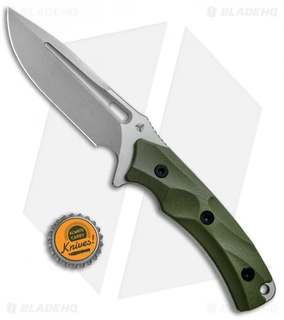 WE Knife Co. Vindex Fixed Blade Knife Green G-10 (4.3" Stonewash) 802A 4 WE Knife Co. Vindex Fixed Blade Knife Green G-10 (4.3" Stonewash) 802A - Image 4