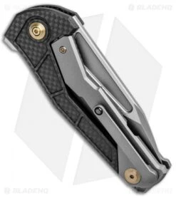 WE Knife Co. Willumsen Sugga Frame Lock Knife Ti/CF (3.4" Stonewash) -We Knife Co. WE Knife Co Willumsen Sugga FL Ti CF SW 915A BHQ 101594 jr side