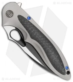 WE Knife Co. Zephyr Frame Lock Knife Gray Ti/CF (3.5" Black) 716E 5 WE Knife Co. Zephyr Frame Lock Knife Gray Ti/CF (3.5" Black) 716E -We Knife Co. WE Knife Co Zephyr Gray Ti CF black BHQ 79844 er spine