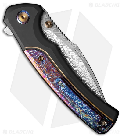 WE Knife Co. Ziffius Limited Edition Knife Black + Flamed Ti (3.7" Damascus) 2 WE Knife Co. Ziffius Limited Edition Knife Black + Flamed Ti (3.7" Damascus) - Image 2