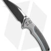 WE Knife Co. Ziffius Limited Edition Button Lock Knife Gray Ti + CF (3.7" Black)