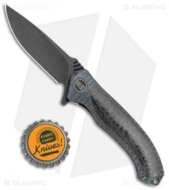 WE Knife Co. Anodyne Integral Frame Lock Knife FlamedTi/CF (2.35" Black SW) 914B -We Knife Co. WE Knife Co. Anodyne Integral FL Flamed Ti CF Black SW 914B BHQ 100857 jr bottlecap