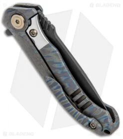 WE Knife Co. Anodyne Integral Frame Lock Knife FlamedTi/CF (2.35" Black SW) 914B -We Knife Co. WE Knife Co. Anodyne Integral FL Flamed Ti CF Black SW 914B BHQ 100857 jr side