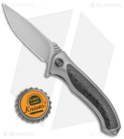 WE Knife Co. Anodyne Integral Frame Lock Knife Gray Ti/CF (2.35" SW) 914A -We Knife Co. WE Knife Co. Anodyne Integral FL Gray Ti CF SW 914A BHQ 100856 jr bottlecap