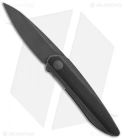 WE Knife Co. Black Void Opus Folding Knife Black Ti/G-10 (2.9" Black SW Chisel)