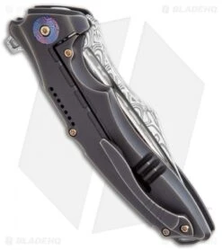 WE Knife Co. Chimera Frame Lock Knife Bronze/Ti (3.9" Damasteel) 814DS-2 -We Knife Co. WE Knife Co. Chimera FL Bronze Ti Damasteel 814DS 2 BHQ 118740 jr side