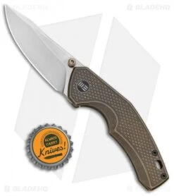 WE Knife Co. Degnan Gnar Frame Lock Knife Bronze Ti (2.78" Satin) 917A -We Knife Co. WE Knife Co. Degnan Gnar FL Bronze Ti Satin 917A BHQ 100858 jr bottlecap