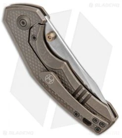 WE Knife Co. Degnan Gnar Frame Lock Knife Bronze Ti (2.78" Satin) 917A -We Knife Co. WE Knife Co. Degnan Gnar FL Bronze Ti Satin 917A BHQ 100858 jr side