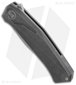 WE Knife Co. Gava Frame Lock Knife Black Titanium (3.25" BB Stonewash) -We Knife Co. WE Knife Co. Gava Frame Lock Knife Black Titanium 3.25 Stonewash