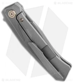 WE Knife Co. Gava Frame Lock Knife Gray Titanium (3.25" BB Stonewash) -We Knife Co. WE Knife Co. Gava Frame Lock Knife Gray Titanium 3.25 Stonewash 2006A BHQ 106982 LS Side