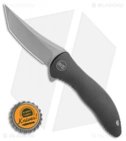 WE Knife Co. Mini Synergy Flipper Knife Black Titanium (3" SW Tanto) 2012B -We Knife Co. WE Knife Co. Mini Synergy Flipper Knife Black Titanium 3 SW Tanto 2012B BHQ 117962 LS Bottlecap