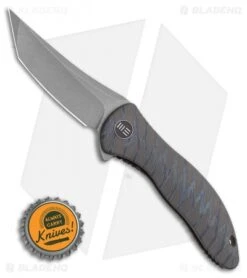 WE Knife Co. Mini Synergy Tanto Knife Tiger Stripe Flame Ti (3" Stonewash) 7 WE Knife Co. Mini Synergy Tanto Knife Tiger Stripe Flame Ti (3" Stonewash) -We Knife Co. WE Knife Co. Mini Synergy Flipper Knife Tiger Stripe Flame Ti. 3 SW Tanto BHQ 106954 LS Bottlecap