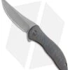 WE Knife Co. Mini Synergy Trailing Point Knife Tiger Stripe Ti (3" Stonewash)