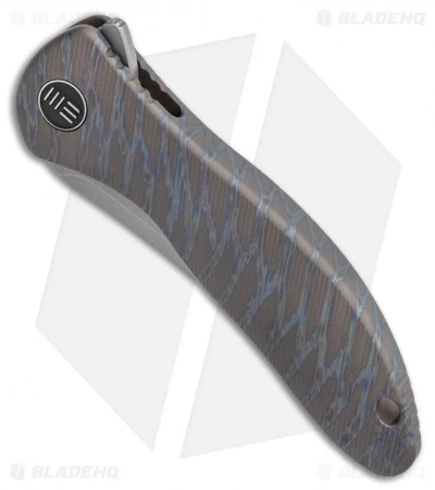 WE Knife Co. Mini Synergy Trailing Point Knife Tiger Stripe Ti (3" Stonewash) 2 WE Knife Co. Mini Synergy Trailing Point Knife Tiger Stripe Ti (3" Stonewash) - Image 2