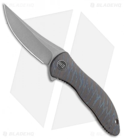 WE Knife Co. Mini Synergy Trailing Point Knife Tiger Stripe Ti (3" Stonewash) 1 WE Knife Co. Mini Synergy Trailing Point Knife Tiger Stripe Ti (3" Stonewash)