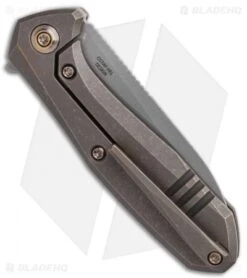 WE Knife Co. Mote Frame Lock Knife Bronze Titanium (2.6" BB/SW) 2005A -We Knife Co. WE Knife Co. Mote Frame Lock Knife Bronze Titanium 2.625in Stonewash 2005A BHQ 107073 LS Side