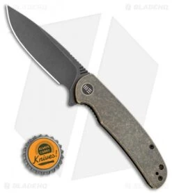 WE Knife Co. Practic Liner Lock Knife Brass (3.3" Black Stonewash M390) 8 WE Knife Co. Practic Liner Lock Knife Brass (3.3" Black Stonewash M390) -We Knife Co. WE Knife Co. Practic Liner Lock Knife Brass 3.3in Black Stonewash M390 809E BHQ 113485 LS Bottlecap