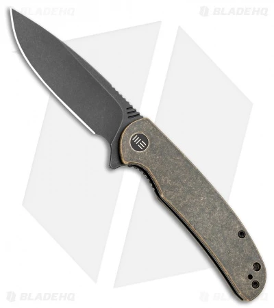WE Knife Co. Practic Liner Lock Knife Brass (3.3" Black Stonewash M390) 1 WE Knife Co. Practic Liner Lock Knife Brass (3.3" Black Stonewash M390)
