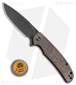 WE Knife Co. Practic Liner Lock Knife Copper (3.3" Black Stonewash M390) 7 WE Knife Co. Practic Liner Lock Knife Copper (3.3" Black Stonewash M390) -We Knife Co. WE Knife Co. Practic Liner Lock Knife Copper 3.3in Black Stonewash M390 809F BHQ 113486 LS Bottlecap
