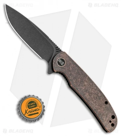 WE Knife Co. Practic Liner Lock Knife Copper (3.3" Black Stonewash M390) 4 WE Knife Co. Practic Liner Lock Knife Copper (3.3" Black Stonewash M390) - Image 4