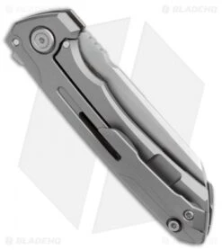 WE Knife Co. SNECX Mini Buster Flipper Knife Gray Titanium (3.5" Satin) -We Knife Co. WE Knife Co. SNECX Mini Buster Flipper Knife Gray Titanium 3.5in Satin 2003A BHQ 106955 LS Side