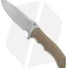 WE Knife Co. Stonefish Fixed Blade Knife Tan G-10 (4.46" Stonewash) 919B