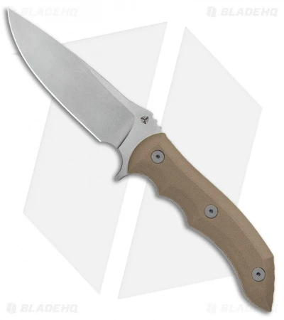 WE Knife Co. Stonefish Fixed Blade Knife Tan G-10 (4.46" Stonewash) 919B 1 WE Knife Co. Stonefish Fixed Blade Knife Tan G-10 (4.46" Stonewash) 919B