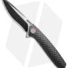 WE Knife Co. 604O Frame Lock Knife Black Titanium (3.8" Black, Satin)