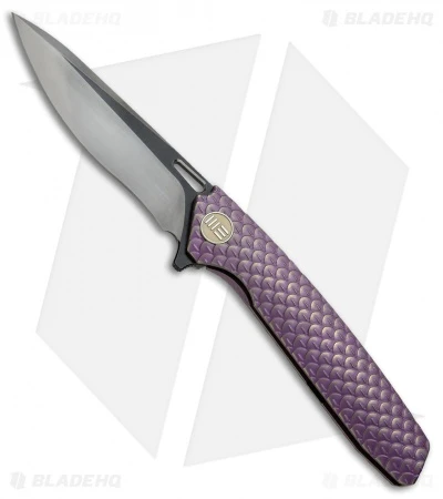 WE Knife Co. 604N Frame Lock Knife Purple Titanium (3.8" Satin, Black) 1 WE Knife Co. 604N Frame Lock Knife Purple Titanium (3.8" Satin, Black)