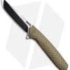 WE Knife Co. 604R Frame Lock Tanto Knife Bronze Titanium (3.8" Black, Satin)